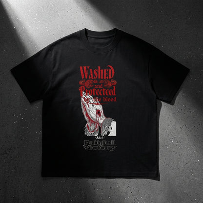 “Washed by the Blood” Essential Cotton T-Shirt