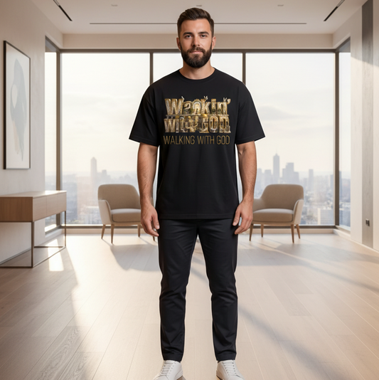 “Walking With God” Essential Cotton T-Shirt