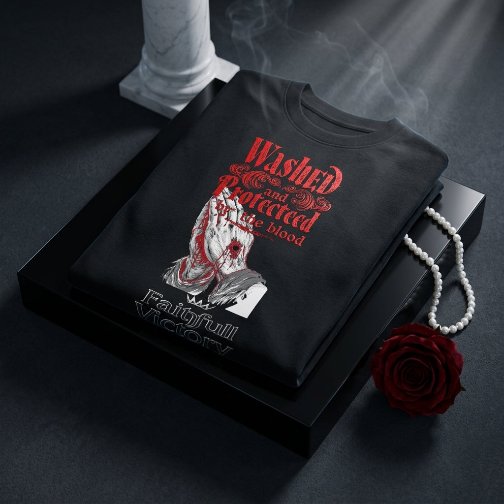 “Washed by the Blood” Essential Cotton T-Shirt