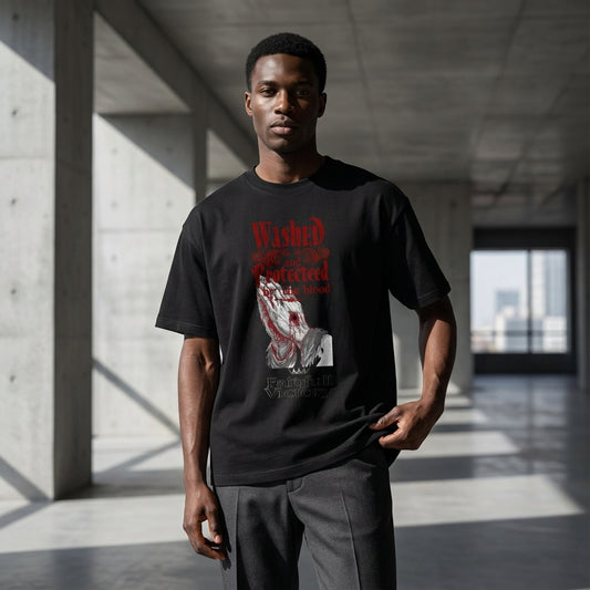 “Washed by the Blood” Essential Cotton T-Shirt