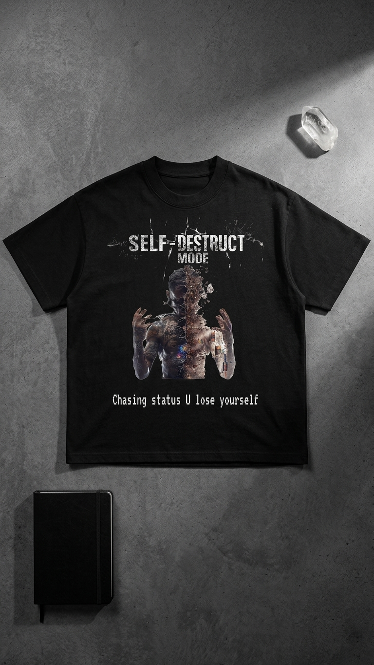 Self Destruction Mode Essential Cotton T-Shirt