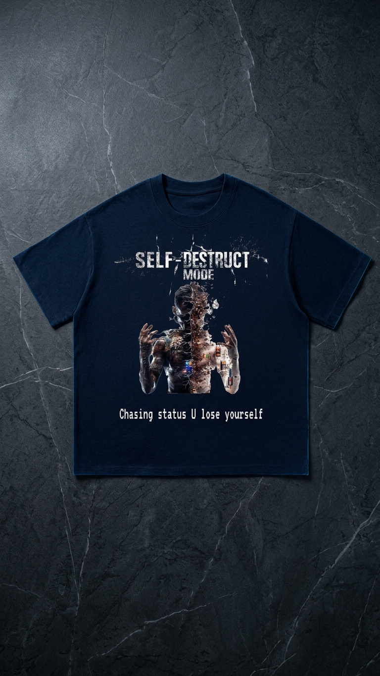 Self Destruction Mode Essential Cotton T-Shirt