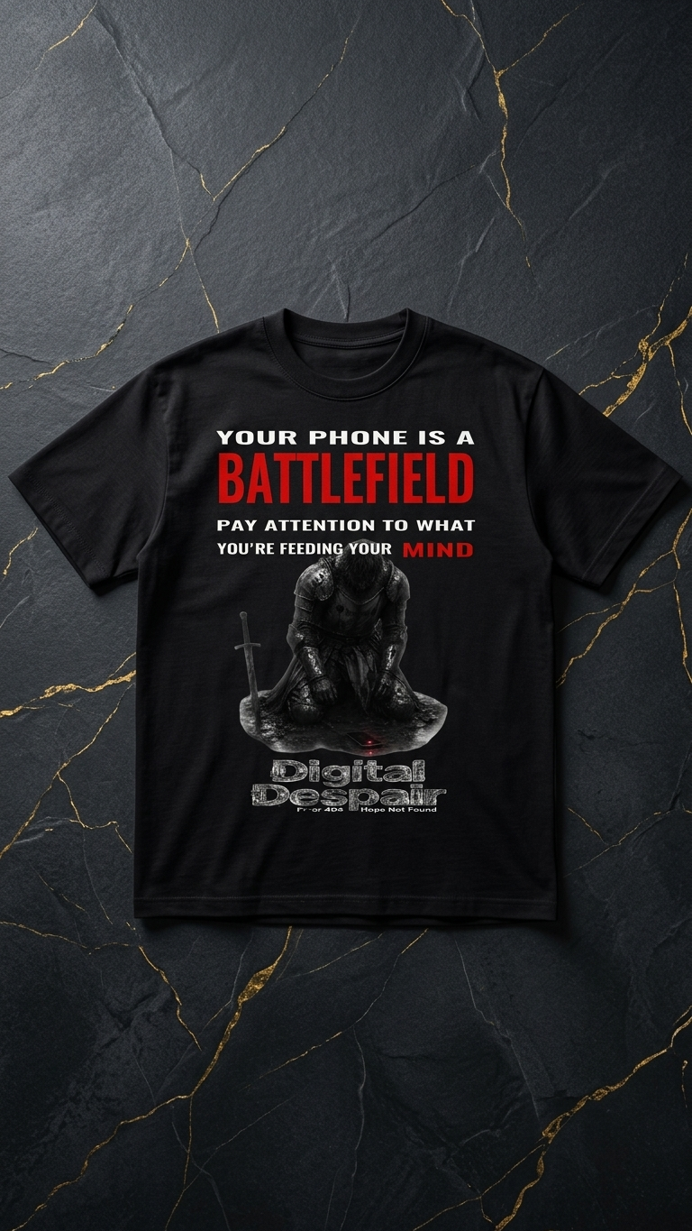 “Digital Despair” Essential Cotton T-Shirt