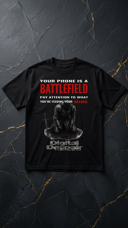 “Digital Despair” Essential Cotton T-Shirt